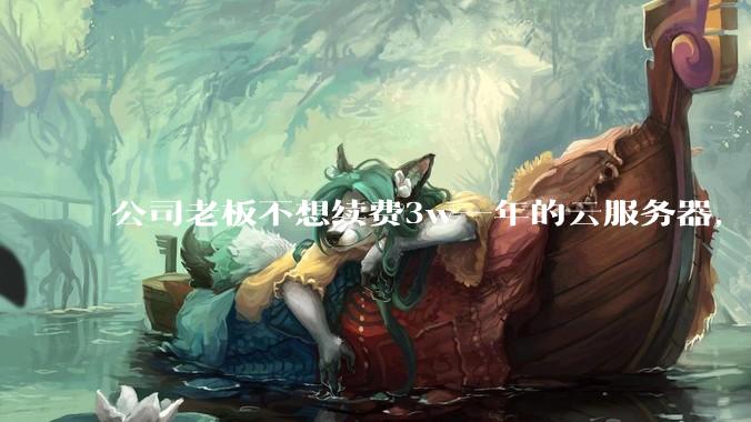 公司老板不想续费3w一年的云服务器，合理吗？